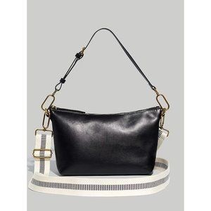 Madewell $158 Leather Carabiner Crossbody Sling Bag: Webbing Strap Edition NI969